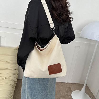 One-Shoulder Canvas Bag – Simple & Trendy