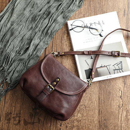 Vintage Handmade Leather Bag – Retro & Timeless Style