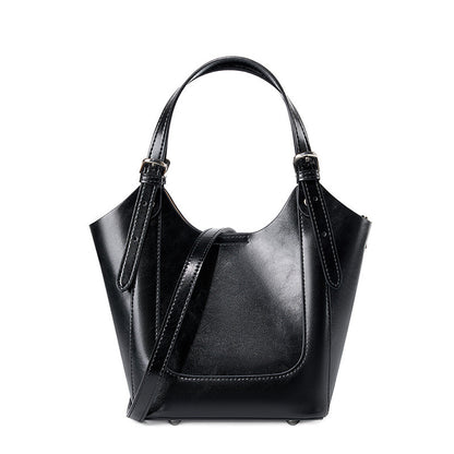 Chic Cowhide Messenger Bag