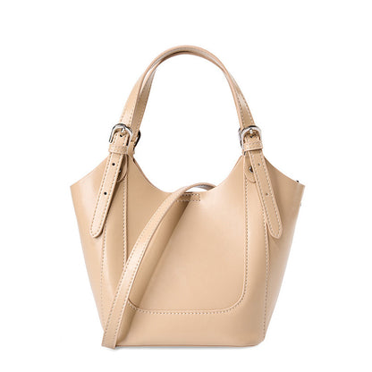 Chic Cowhide Messenger Bag