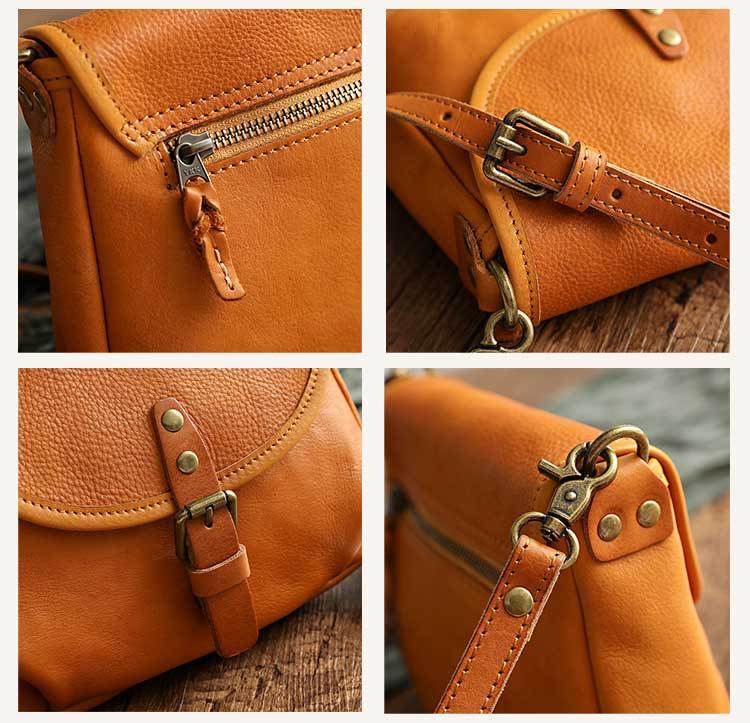 Vintage Handmade Leather Bag – Retro & Timeless Style